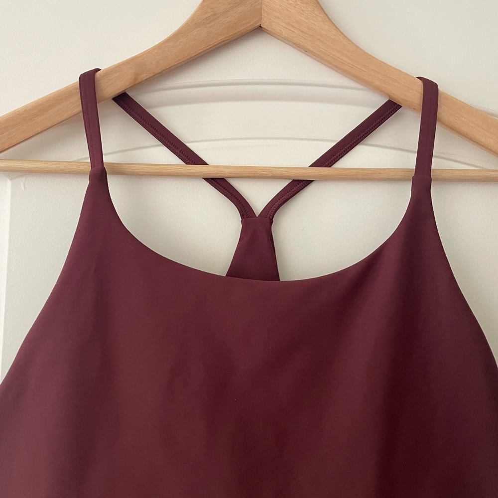 Burgundy Work-Out Bra Top